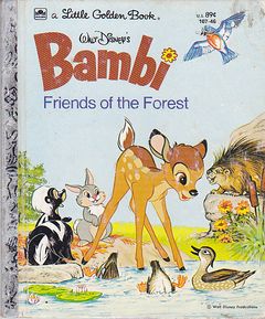 Little Golden Book Bambi friends of the forest - edizione del 19