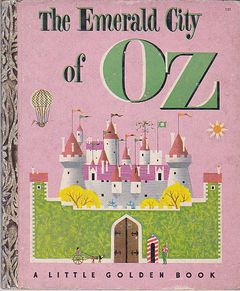 Little Golden Book Emerald Citi of Oz - Edizione del 1952