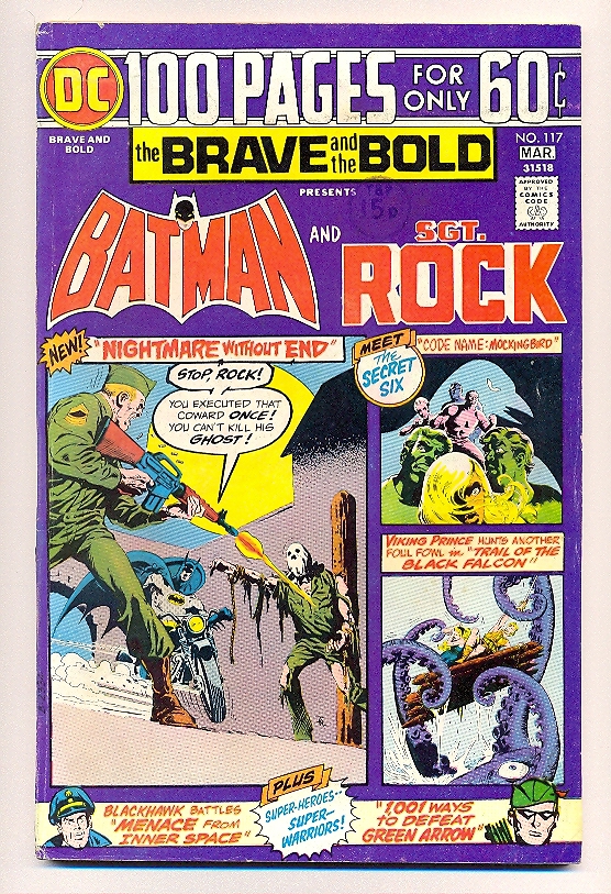 Brave and the Bold n.117 Batman and SGT Rock - 100 pages