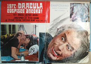 Manifesto cinematografico 1972 Dracula colpisce ancora