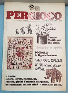 Pergioco rivista di giochi intelligenti anno 1 n.1 Ottobre 1980