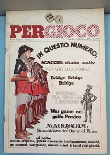 Pergioco rivista di giochi intelligenti anno 1 n.2 novembre 1980