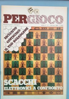 Pergioco rivista di giochi intelligenti anno 3 n.1 gennaio 1982