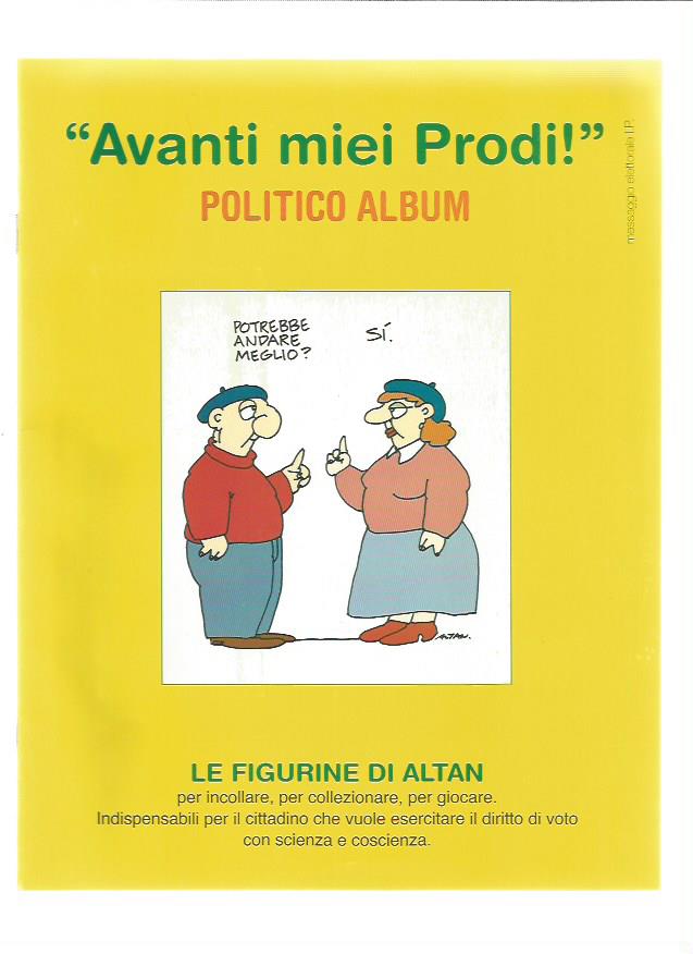 Album Figurine Avanti miei Prodi - Politico Album vuoto