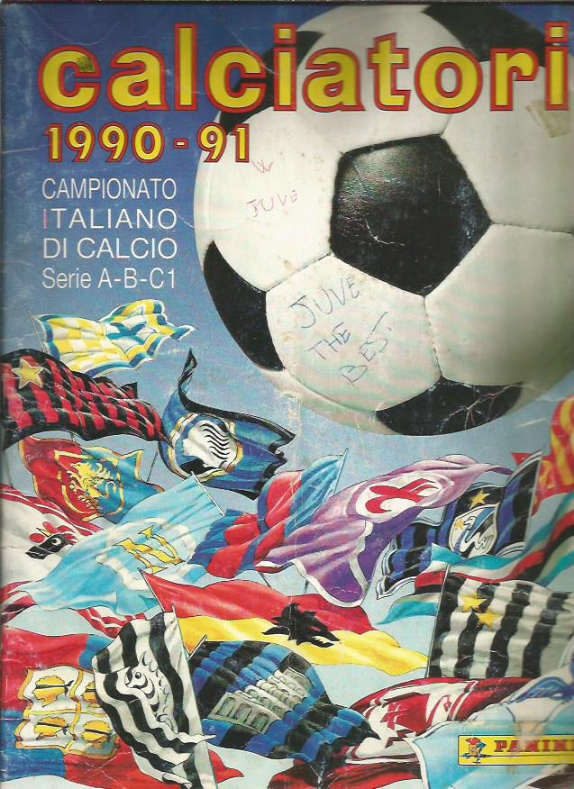 Album Figurine Calciatori 1990/91 con 391 Figurine su 556