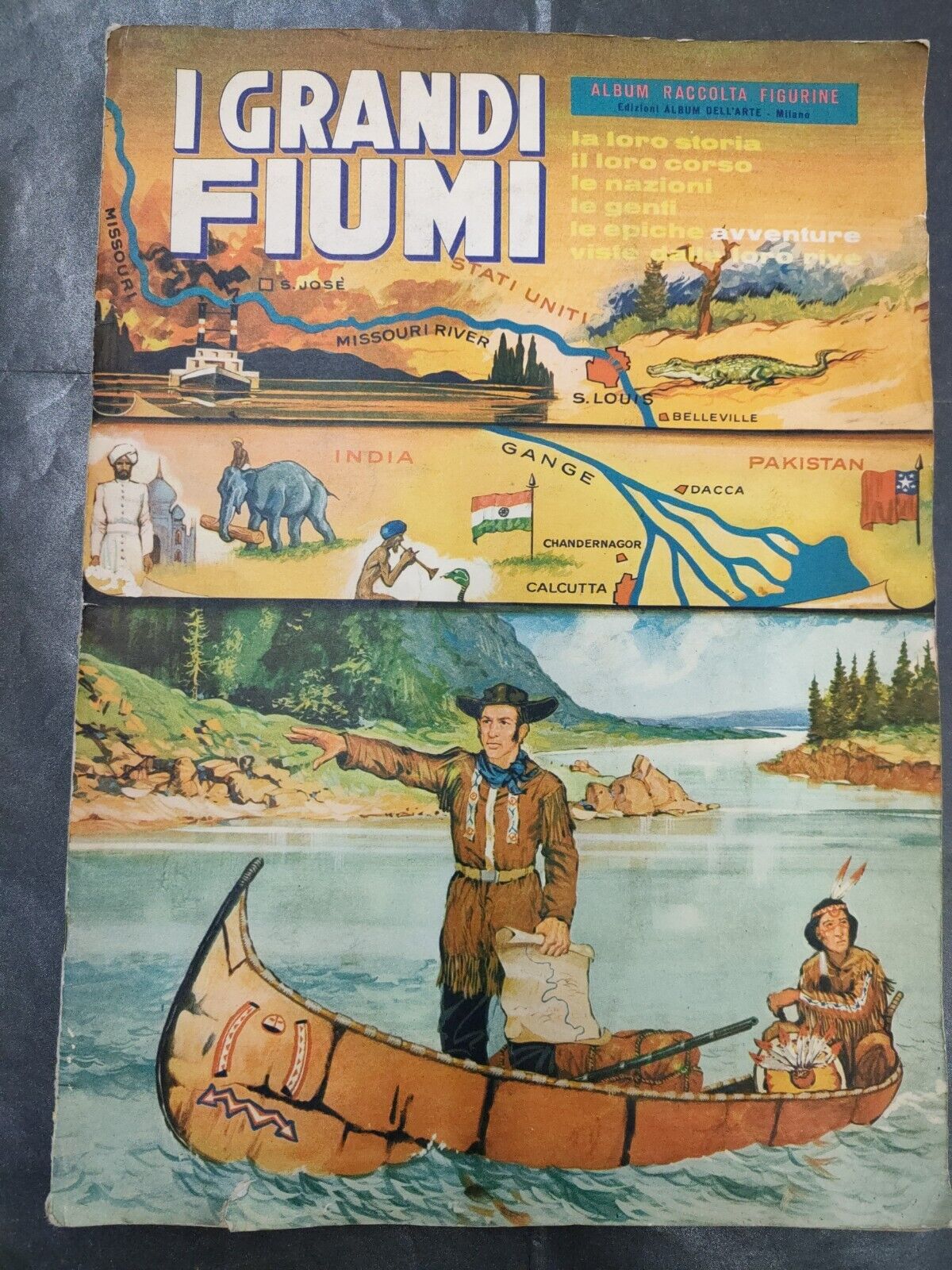 Album Figurine I Grandi Fiumi -23 figurine