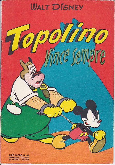 Albo d'Oro 44 del 30 agosto 1953 prima ristampa Topolino vince s