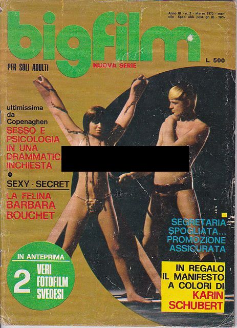 Big Film nuova serie anno III n.2 Marzo 1972 Poster di Karin Sch
