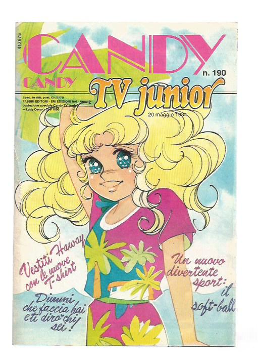 Candy Candy anno 5 n.190 - Fabbri + Allegato Lady Oscar