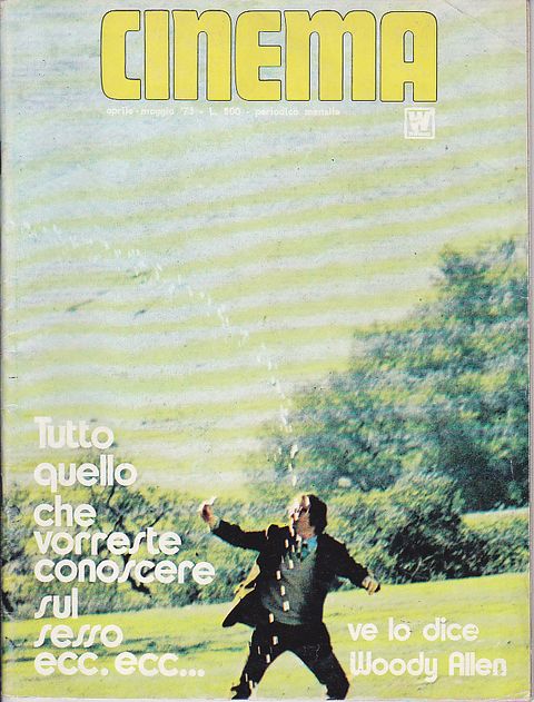 Cinema aprile/maggio 1973 Woody Allen