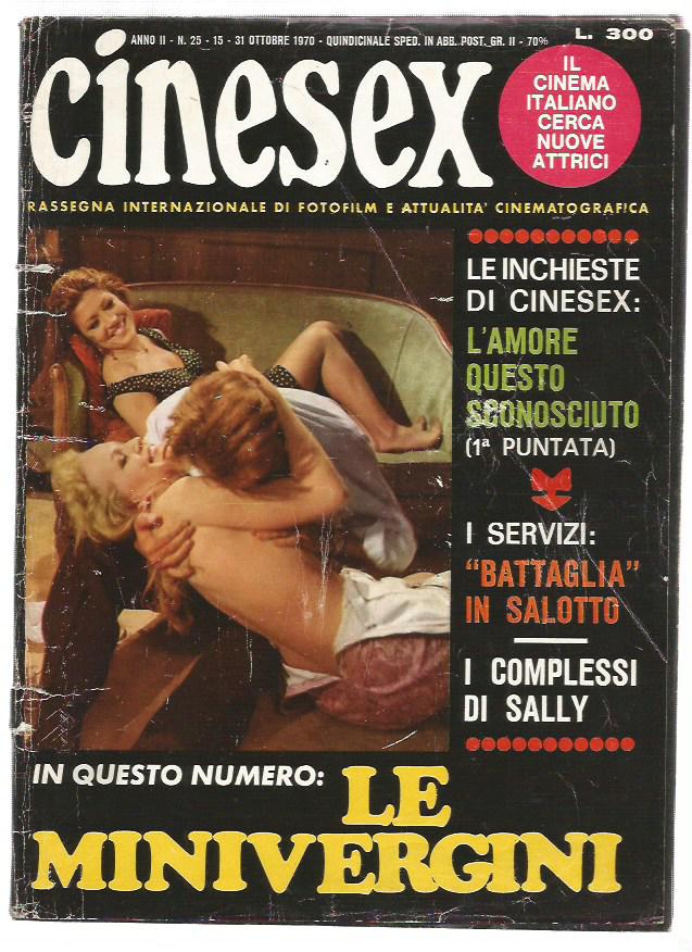 Cinesex  n. 25 -1970 - Le minivergini