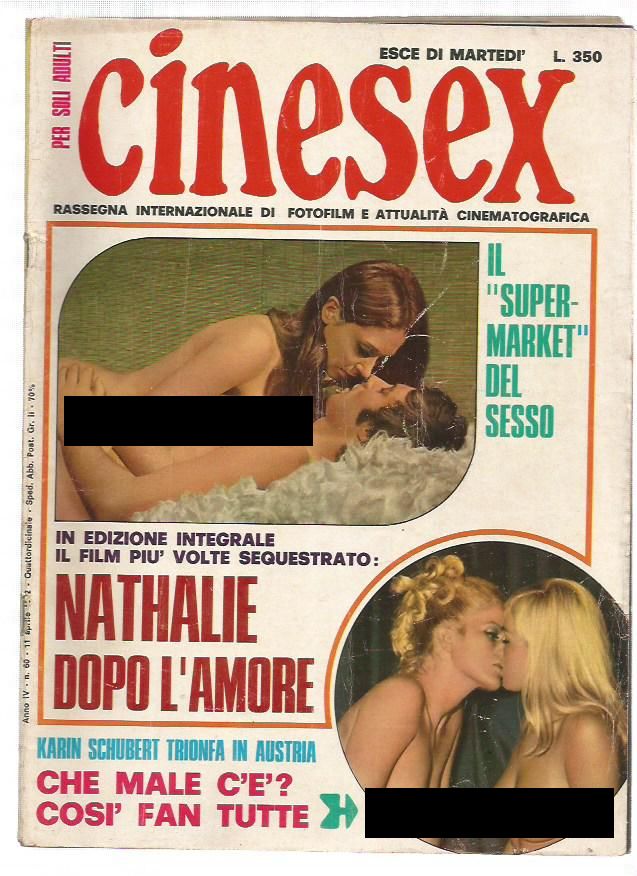 Cinesex  n. 60 -1972 - Nathalie dopo l'amore