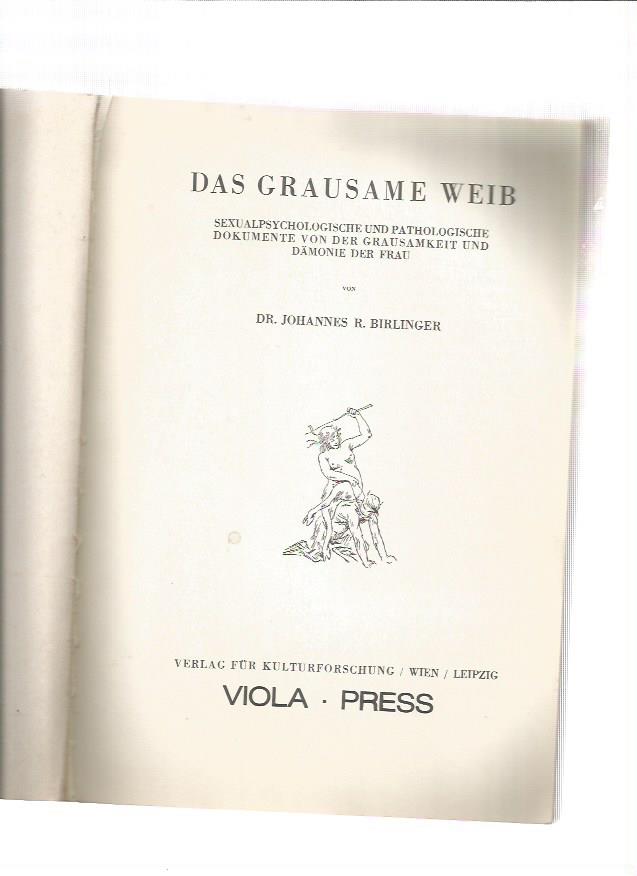 Das Grausame Weib - Viola Press 1980