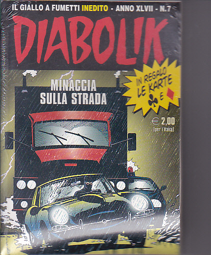 Diabolik anno XLVII n. 7 con carte da gioco - blisterato