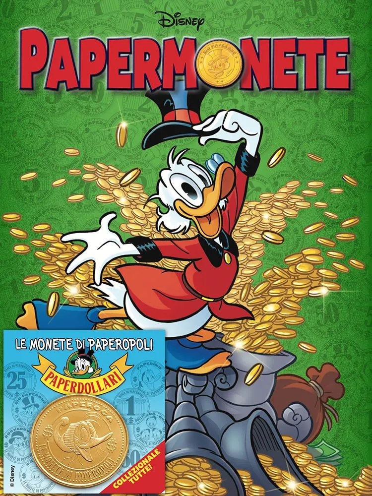 Disney Mix 9 Papermonete con moneta di Paperopoli