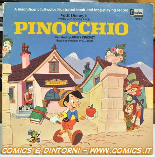 Walt Disney' story and songs from Pinocchio