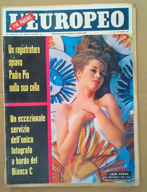 L'Europeo 5 novembre 1961 Jane Fonda