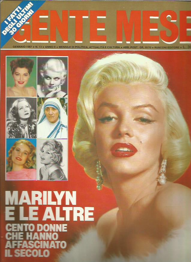 Gente Mese  Marilyn e le altre