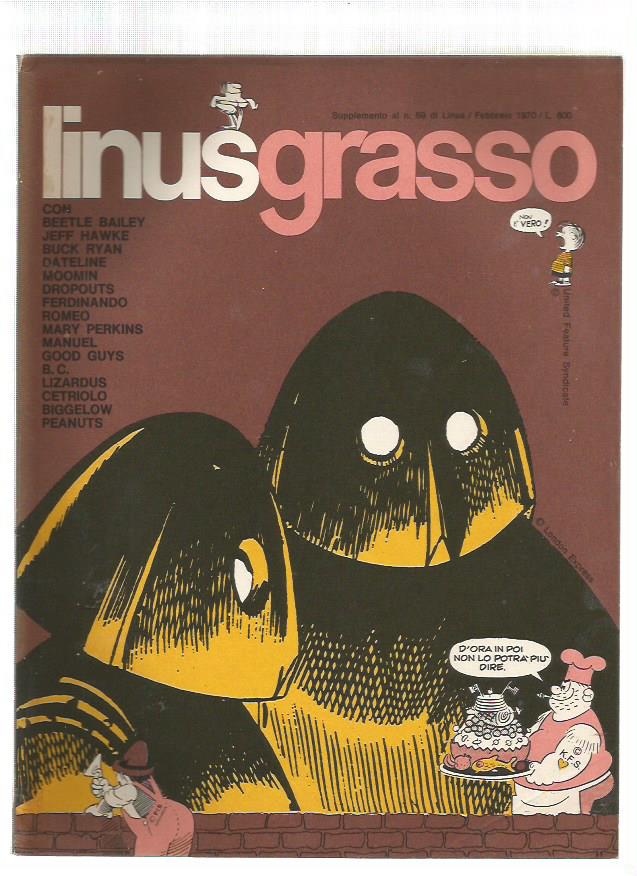 Linus grasso - Supplemento al n.59 di Linus 1970