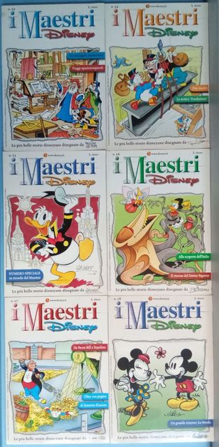 Maestri Disney 1/18 Prima serie completa