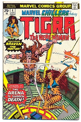 Marvel Chillers n.4 Tigra the were woman