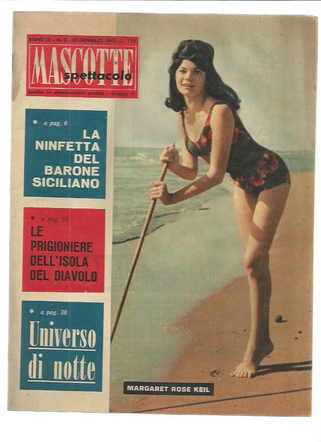 MASCOTTE SPETTACOLO  2 - 20 GENNAIO 1962