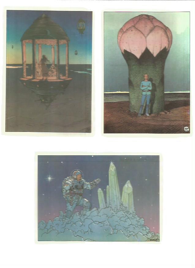 Cartoline - MOEBIUS - Lotto 5 Cartoline Edizione AEdena - 1985