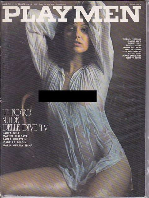 Playmen 1974 n.8 agosto Laura Belli