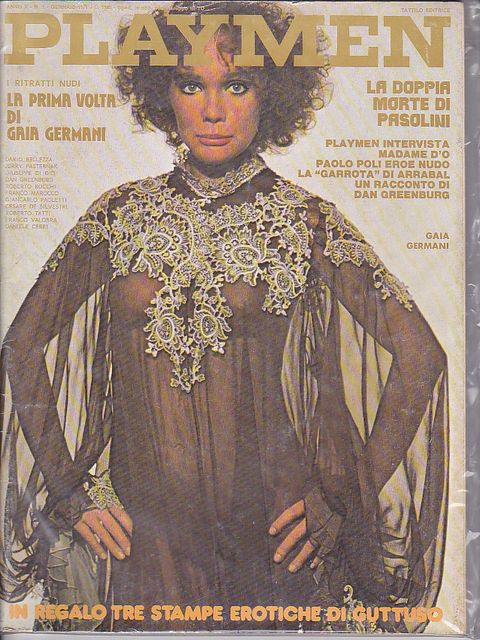 Playmen 1976 n.1 gennaio Gaia Germani
