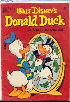 FOUR COLOR - DONALD DUCK IN RAGS TO RICHES n.356