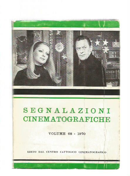 SEGNALAZIONI CINEMATOGRAFICHE Vol 68 1970