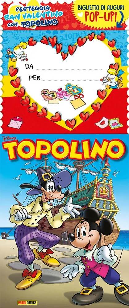 Topolino 3298 con pop-up San Valentino