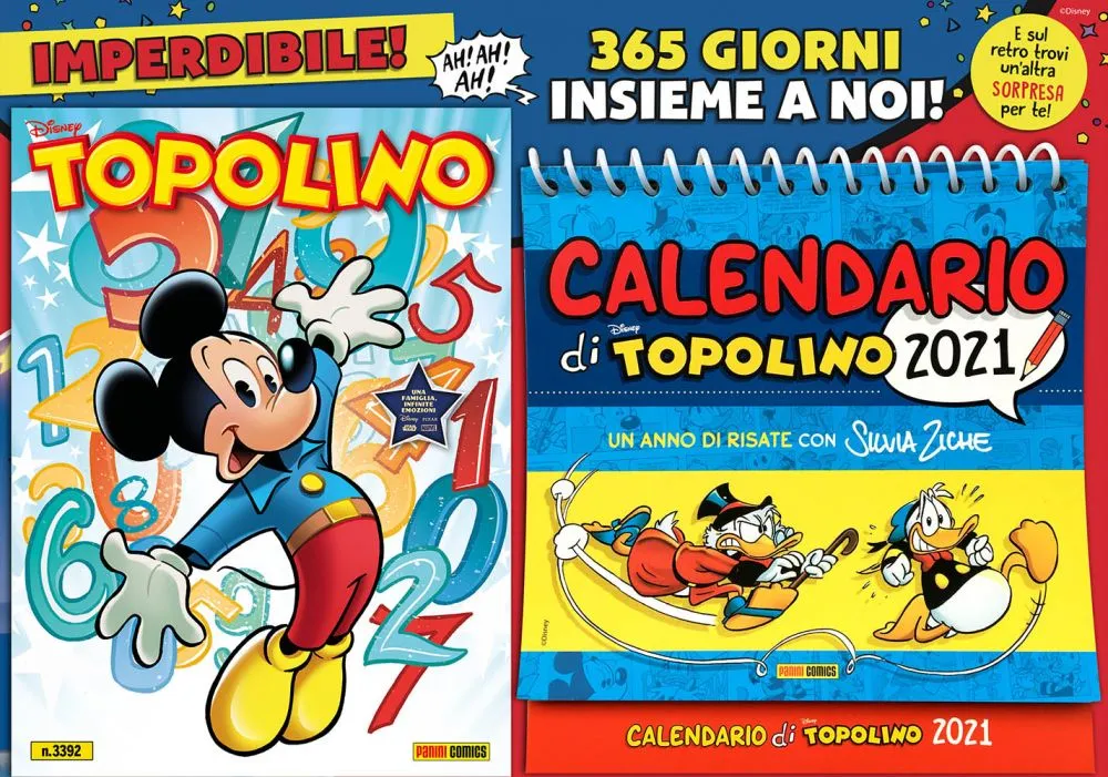 Topolino 3392 con calendario 2021
