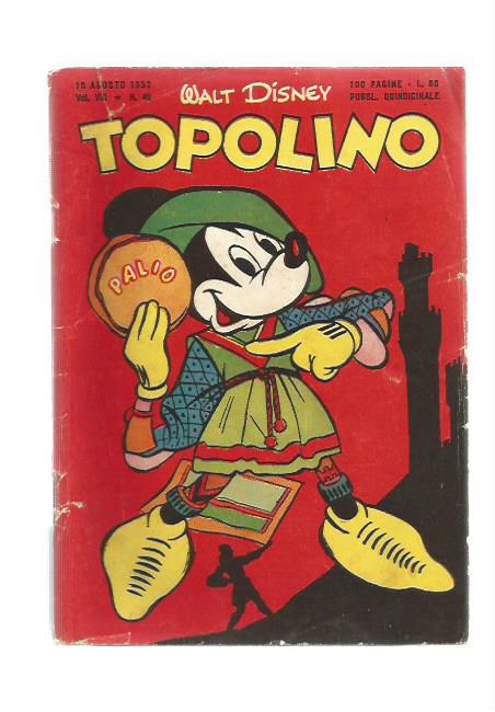 Topolino n.  48 - 10 Agosto 1952 - Bollino presente