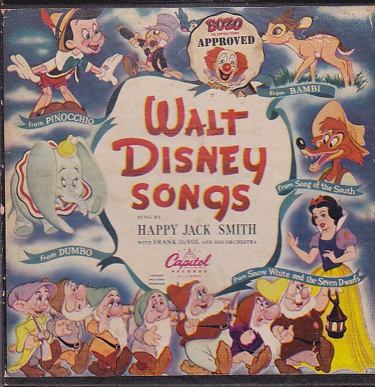 Walt Disney songs sung by Happy Jack Smith - cofanetto